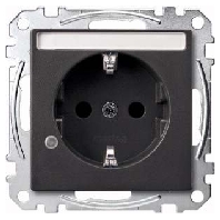 SCHUKO-Steckdose anth Ko.Licht Schriftfeld MEG2303-0414
