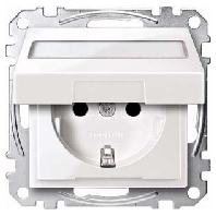 SCHUKO-Steckdose pws Klappd.Schriftfeld MEG2312-0319