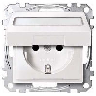 SCHUKO-Steckdose pws Klappd.Schriftfeld MEG2312-0419
