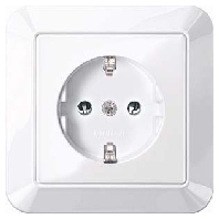 SCHUKO-Steckdose aws/gl volle Abdeckplatte MEG2401-1025