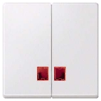 Cover plate for switch/push button white MEG3456-0419