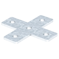 Verbindungsplatte X-Form 150x150x40x5, St, FT GMS 5 VP X FT