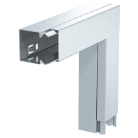 Flat bend for wireway 40x40mm Steel LKM F40040RW