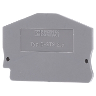 End/partition plate for terminal block D-STS 2,5