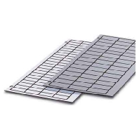 Kunststoff-Schilderplatte wei� GPE 45X14 WH/R