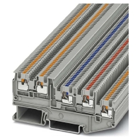 Initiatoren-/Aktorenklemme 0,14-1,5qmm, grau PTIO1,5/S/4-LED 24GN