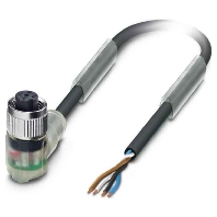 Sensor-Aktor-Kabel M12 gewinkelt,4p.,3m SAC4P3,0PUR/M12FR-3L