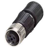 Sensor-Aktor-Stecker 4p.,M12-Buchse ger. SACCM12FS-4QO-0,34-M