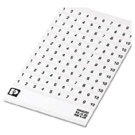 Klemmenmarkierung SK 5,08/3,8: 0-9