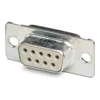 Socket insert for connector 9p VS-09-BU-DSUB-EG