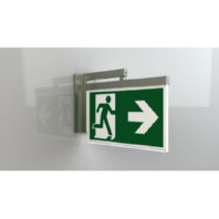 Rettungszeichenleuchte 1h Wireless, Edelstahl-Optik AXRA401WL-E