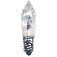 Candle-shaped lamp 3W 5V E10 clear 57184 (quantity: 3)