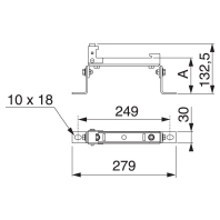 Mounting for busbar trunk KSB1000ZV2