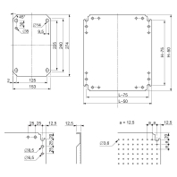 Mounting plate for distribution board NSYMF88