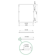 Cover for switchgear cabinet NSYMPCH158