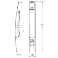 Rotary lever lock system for enclosure NSYSFHS1