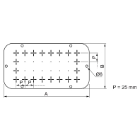 Cable screw gland plate for enclosure NSYTLF