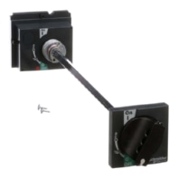 Handle for power circuit breaker black - Rotary drive with door coupling for HGL, S29338
