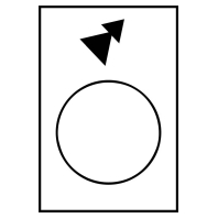 Symbolschild sw ZB2BY4965