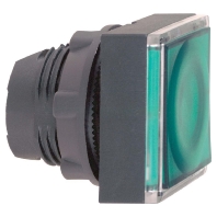 Leuchttaster fl, quadr. f.LED gn ZB5CW333
