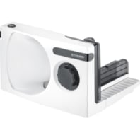 Slicing machine 100W plastic housing - All-purpose slicer DC Motor, 0-15mm, AS 3912 ws/sw