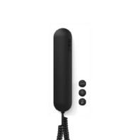 Indoor station door communication Black - Bus telephone standard white high gloss, BTS 850-02 WH/S