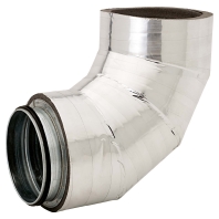 Rohrsystem ged�mmt Rohrbogen 90 Grad LWF DRB 160-90