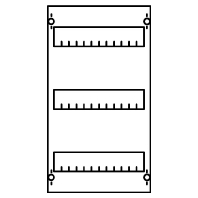 Panel for distribution board 450x250mm 1V00-150