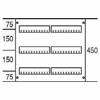 Cover for distribution board 450x500mm AG223