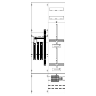 Meter panel 1 kWh-meters 0 rows KA4207