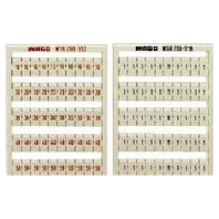 Label for terminal block 5mm white 209-554