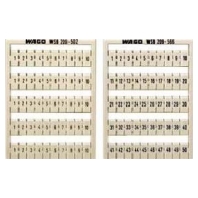 Label for terminal block 5mm white 209-601