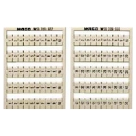 Label for terminal block 5mm white 209-607