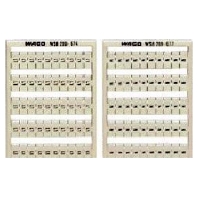 Label for terminal block 5mm white 209-652