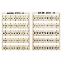 Label for terminal block 5mm white 209-692
