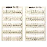 Label for terminal block 4mm white 209-765
