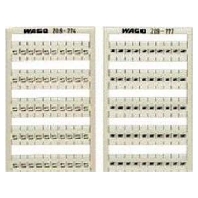 Label for terminal block 4mm white 209-775
