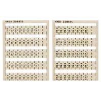 Label for terminal block 5mm white 209-933