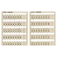 Label for terminal block 5mm white 209-967