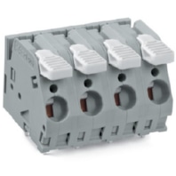 Leiterplattenklemme Hebel 6mm�,grau 2706-256