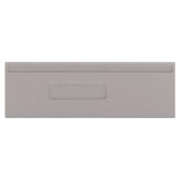 End/partition plate for terminal block 280-334
