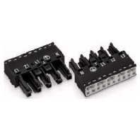 Buchse 2x0,5-4mmq schwarz 770-205