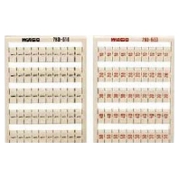 Label for terminal block 5mm white 793-653