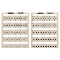 Label for terminal block 5mm white 793-677