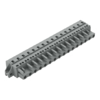 1-Leiter-Federleiste CAGECLAMP,2,5 mm�, grau 231-203/031-000