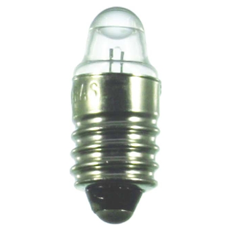 1x NF Breitlinsen Glühlampe; 3,7 V DC; 0,3 A; E10/13; Linsen-Lampe Miniatur 