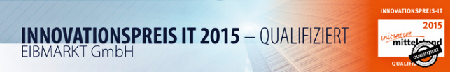 eibmarkt� qualifiziert sich f�r den Innovationspreis-IT 2015