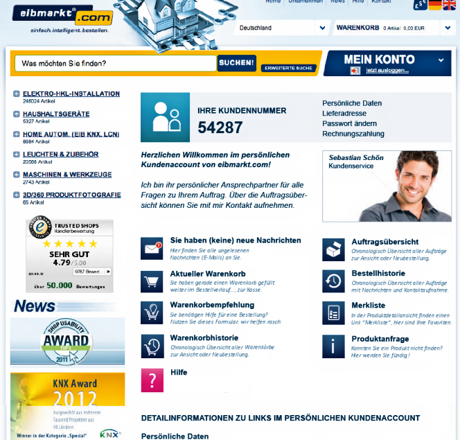 eibmarkt®.com GmbH Relaunch KundenAccount…