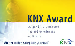 eibmarkt®.com GmbH gewinnt KNX® AWARD, weitere Informationen zum Projekt finden Sie auf www.eibmarkt.de�
