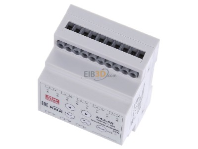 View up front Mean Well KAA-8R EIB/KNX Universal Actuator 8fold 16A

